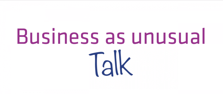 Business as unusual Talk