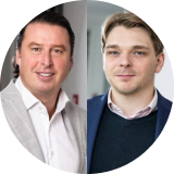 Rik Stikkelbroeck en Daan Zonneveld, Partner en Director bij Hogenhouck m&a